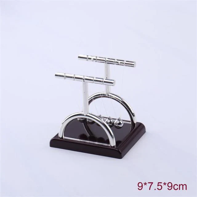 HULIANFU Newton Cradle Balance Steel Balls School Teaching Supplies Physics Science Pendulum Desk Toy Gifts Home Decoration - Deanwangkt