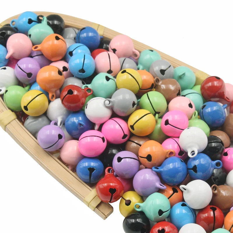 HULIANFU 2026  15PCS Beautiful Metal Bells Loose Beads Jingle Bell For Christmas Party Crafts Decoration DIY Make Earrings Pendants Material - Deanwangkt