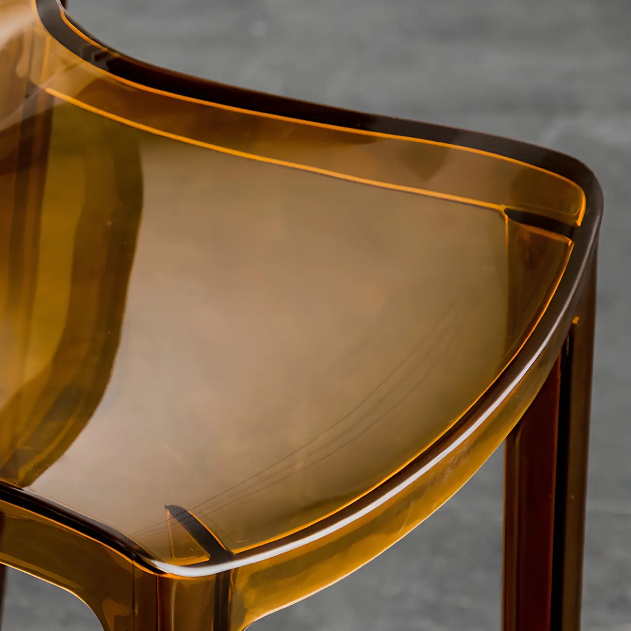 Modern Acrylic Transparent Chic Rectangle Durable Bar Stool