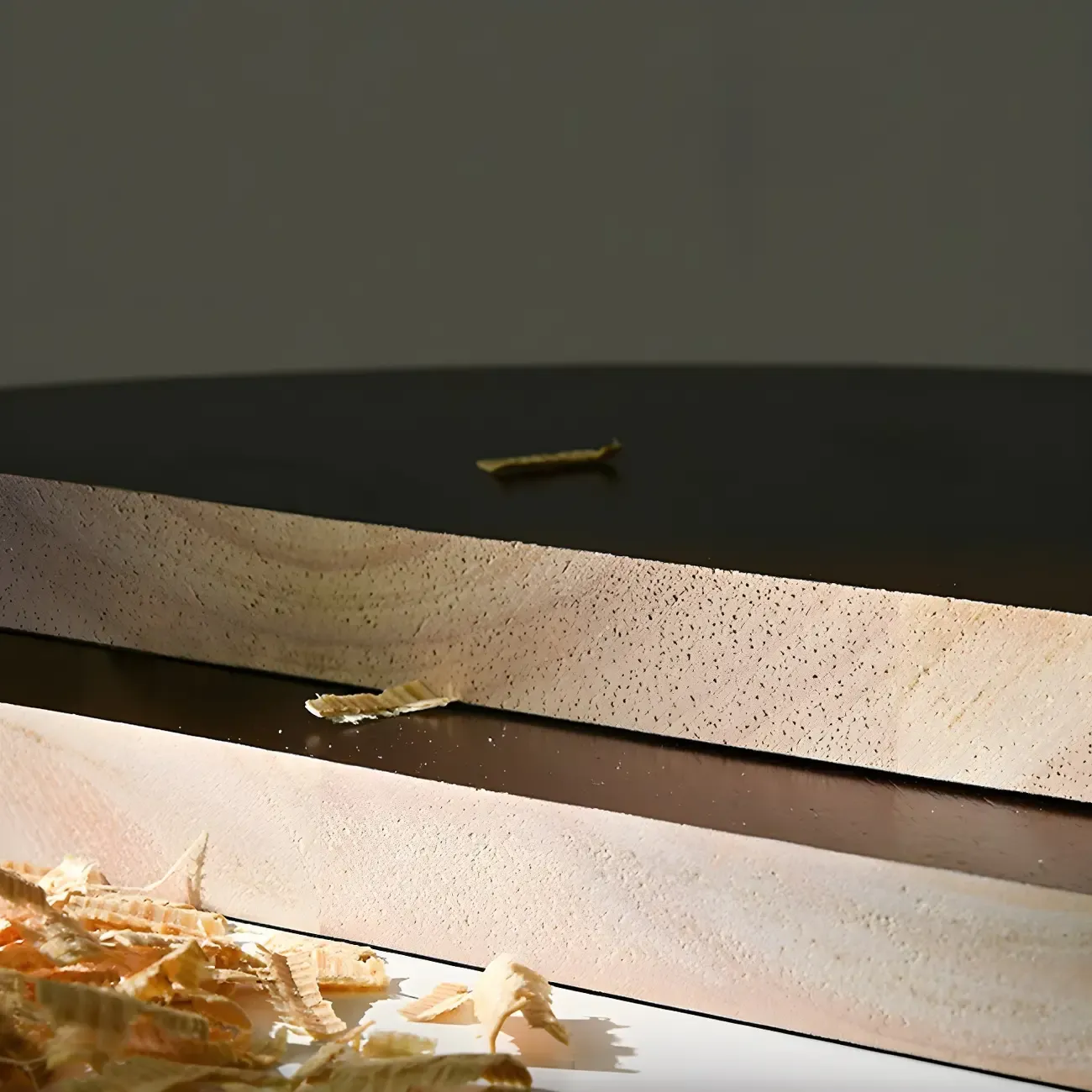 Mid-Century Nut-Brown Wood 5-Tier Bookcase on Wheels