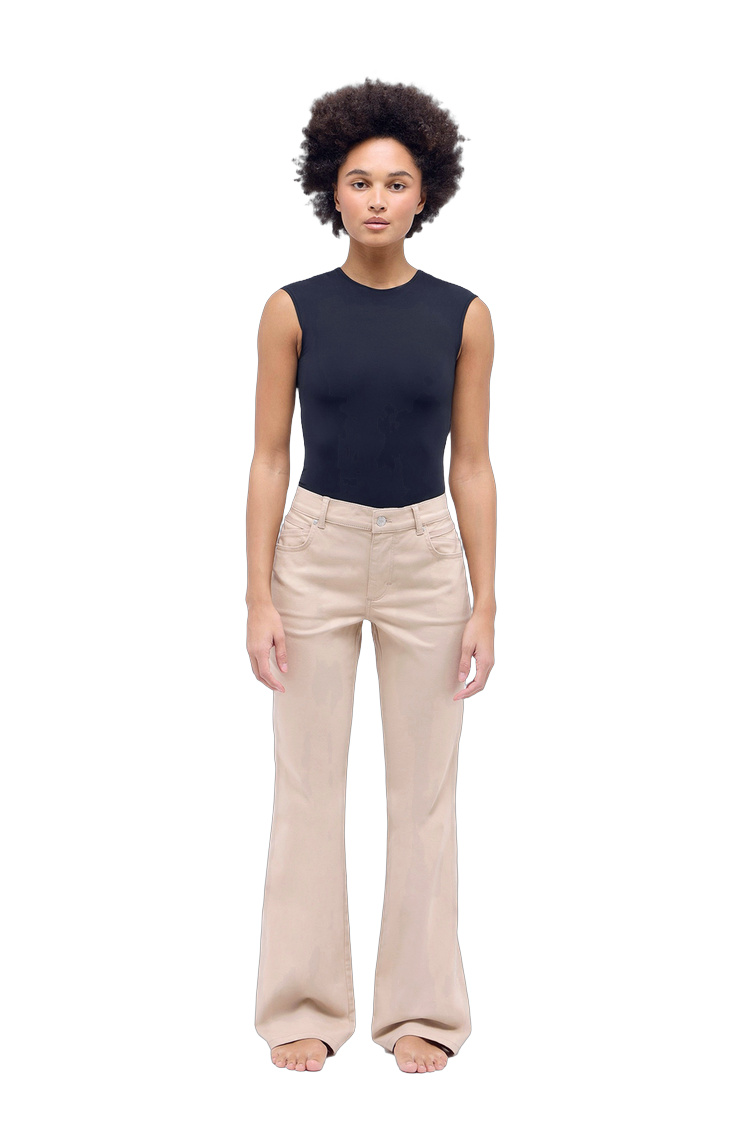 Bootcut-Hose mit Elasthan-Anteil – Rückansicht