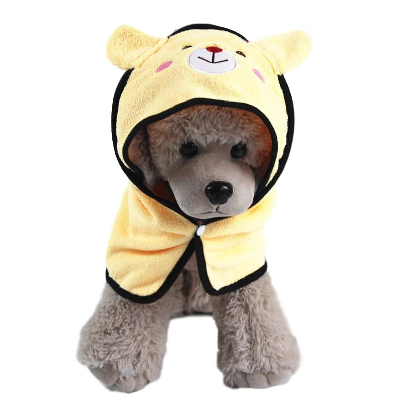 HULIANFU S/M/L Pet Dog Bath Towel Soft Dog Towel Super Absorption Drying Bath Towel for Dog Cat Puppy Bathrobes Pet Cleaning Supplies - Deanwangkt