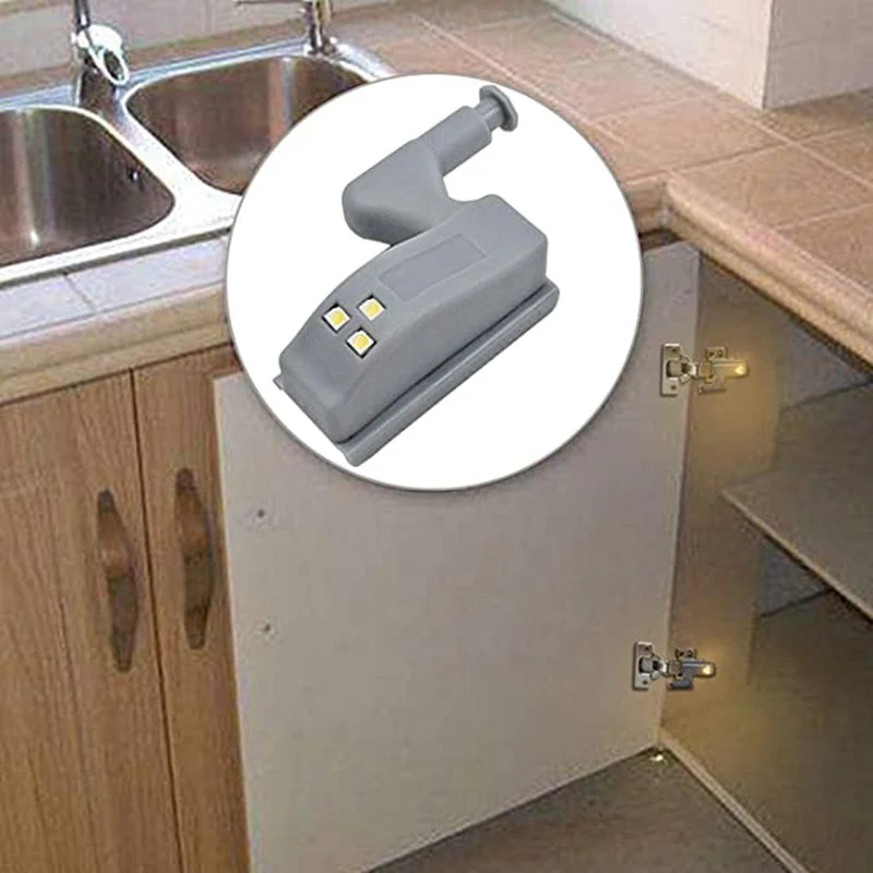 HULIANFU Universal LED Inner Hinge Lamp Cabinet Induction Lights  Wardrobe Cupboard Sensor Lights Bedroom Kitchen Closet Night Lamp - Deanwangkt