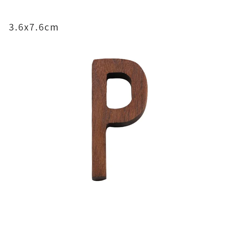 HULIANFU NEW Nordic Style Black Walnut Letter Decorative Letters Combination Wall Decoration DIY Letter Home Decoration Wooden Alphabet - Deanwangkt