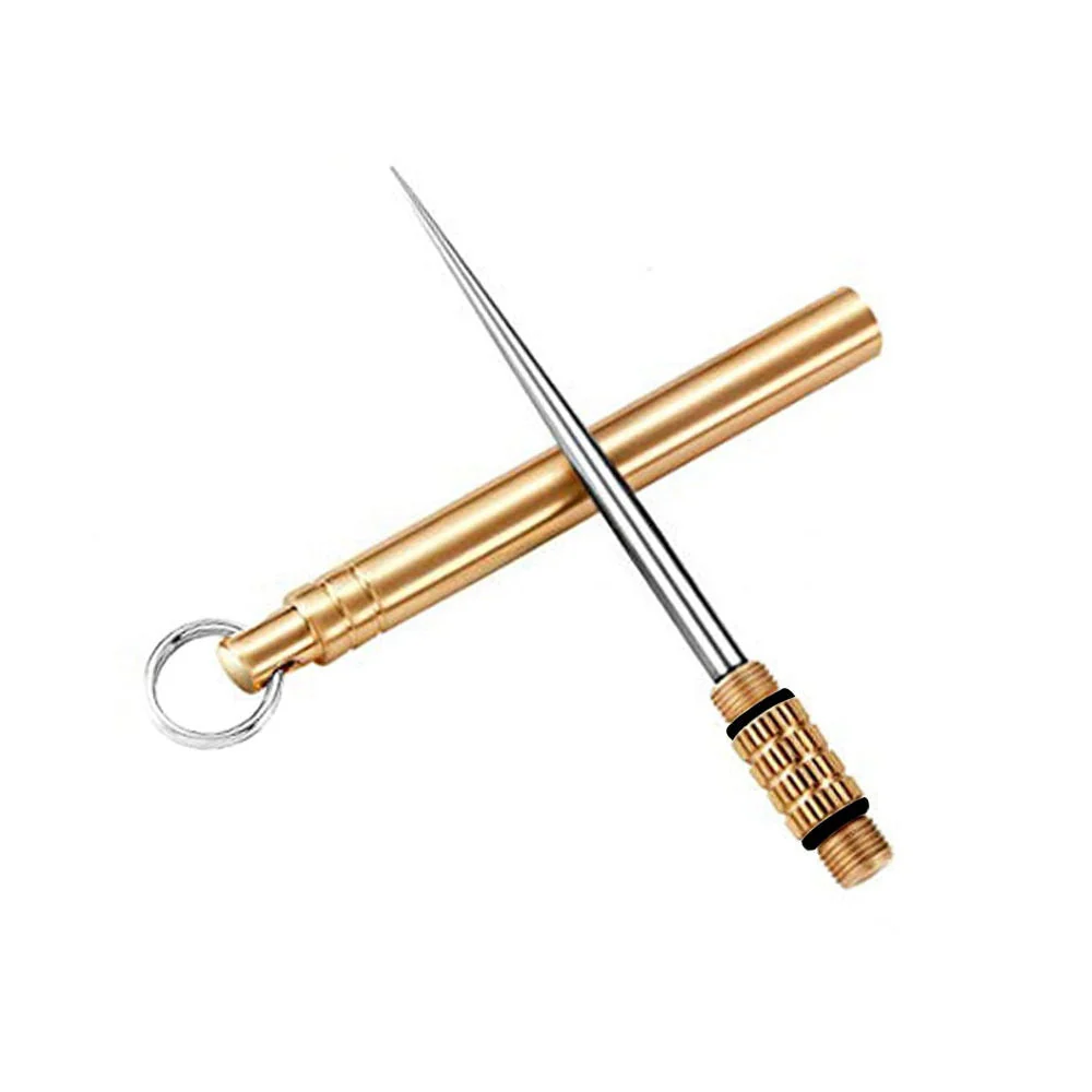 HULIANFU Titanium Outdoor Edc Portable Multi-Purpose Toothpick Bottle Fruit Fork Camping Tool Toothpick Tube Is More Durable Than Floss - Deanwangkt