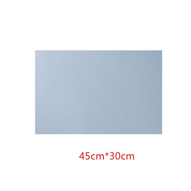 HULIANFU Rectangular Table Mat PU Leather Placemat  Waterproof Greaseproof  Pad Kitchen for Dining Anti-Scalding Insulation - Deanwangkt