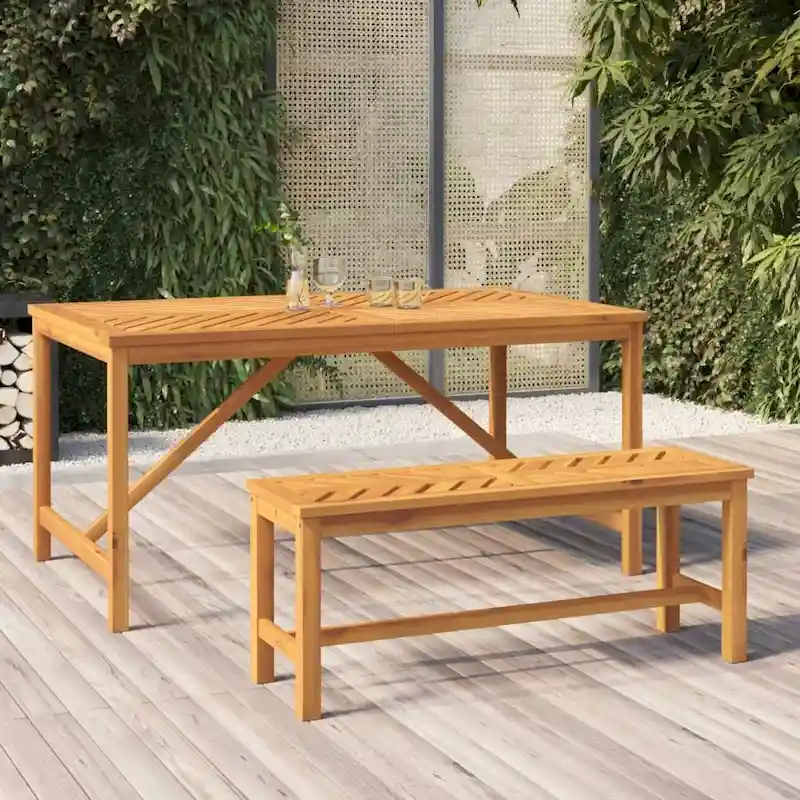 vidaXL Patio Bench Solid Wood Acacia