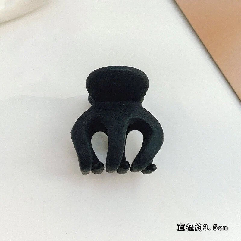 HULIANFU Sweet Solid Color Hair Clip for Women Girls Hair Claw Chic Barrettes Claw Crab Hairpins Styling Fashion Spring Hair Accessories - Deanwangkt