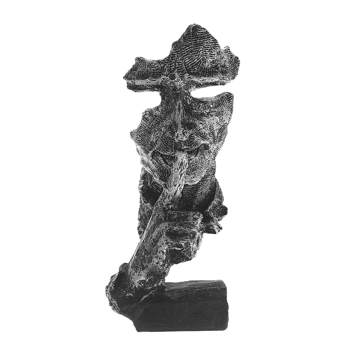 HULIANFU Nordic Simple Abstract Sculpture Figurine Ornaments Silence Is Gold Office Home Decoration Accessories Modern Art Resin Decor - Deanwangkt