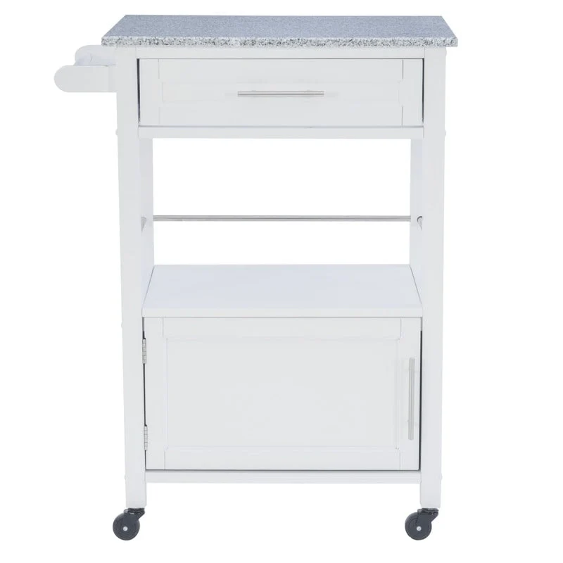 Elaine Mobile Kitchen Cart with Granite Top
