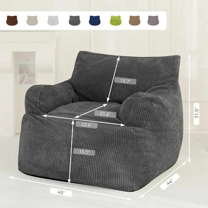 Big Stuffed Lazy Sofa Bean Bag Chair