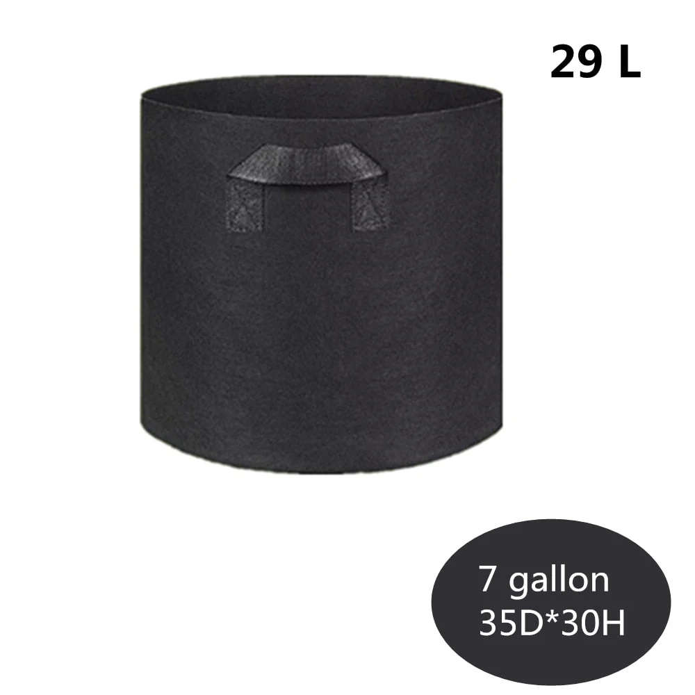 HULIANFU Planting Bag Black/Grey Potato Fabric Vegetable Seedling  growing pot garden tools 1-15 Gallon Eco-Friendly Grow bag - Deanwangkt