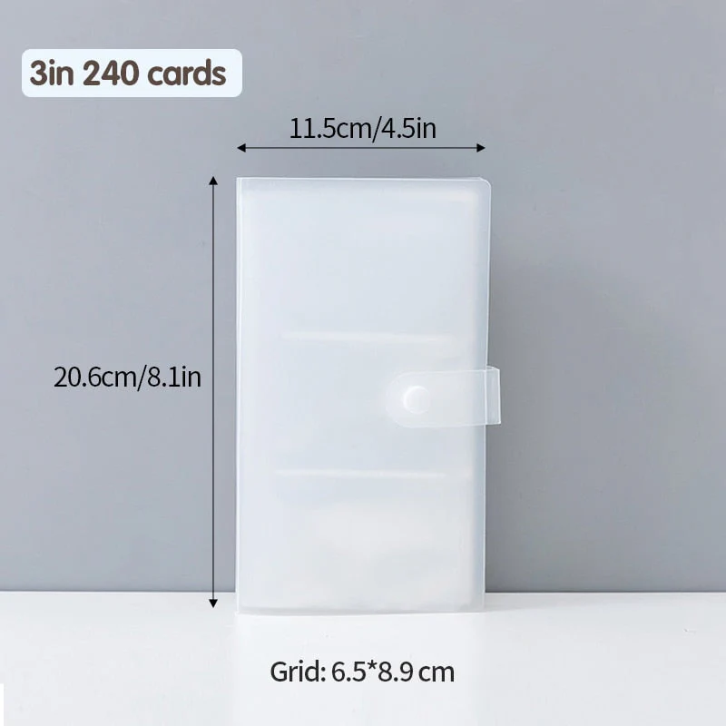 HULIANFU Photocard Holder Collection Album Idol Chasing Star Binder Photocards Collection Book Large-capacity Ticket Card Book Card Bag - Deanwangkt