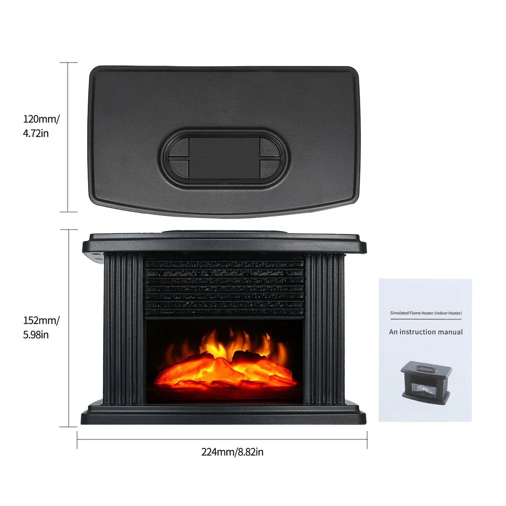 HULIANFU Portable 220V Electric Heater Mini Fan Heater Desktop Household Portable Heating Stove Radiator Warmer Machine for Winter 1000W - Deanwangkt