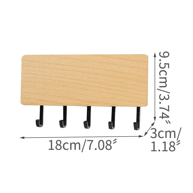 HULIANFU Rack Storage Rack Key Wooden Hanger Home Wall Vintage  Hallway Home Space Saving Small Bedroom Door Back Decorative Room Rack - Deanwangkt