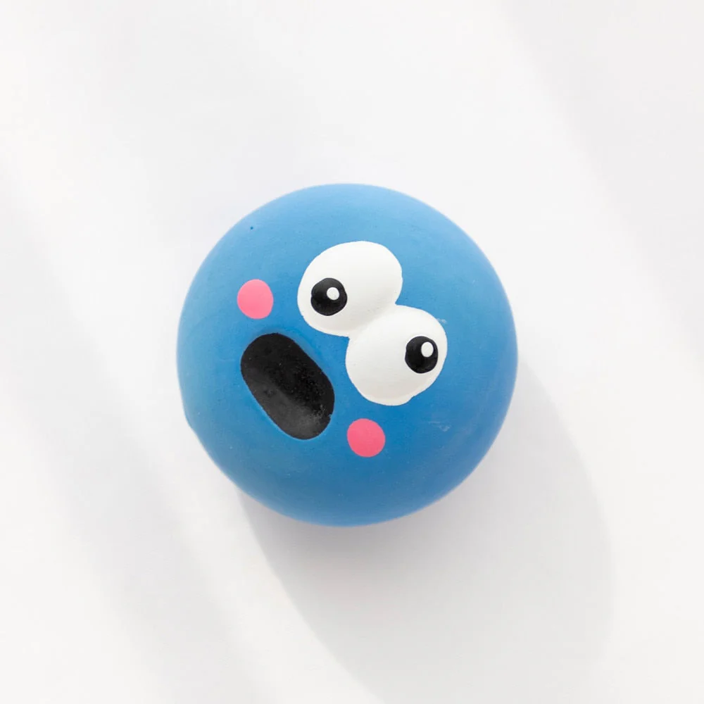 HULIANFU Pet Dog Toy Interactive Rubber Balls Pets Dog Cat Puppy ElasticityTeeth Ball Puppy Chew Toys Tooth Cleaning Balls Toys for Dogs - Deanwangkt