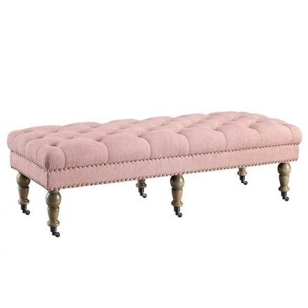 Copper Grove Pereislav 62-inch Tufted Pink Bench