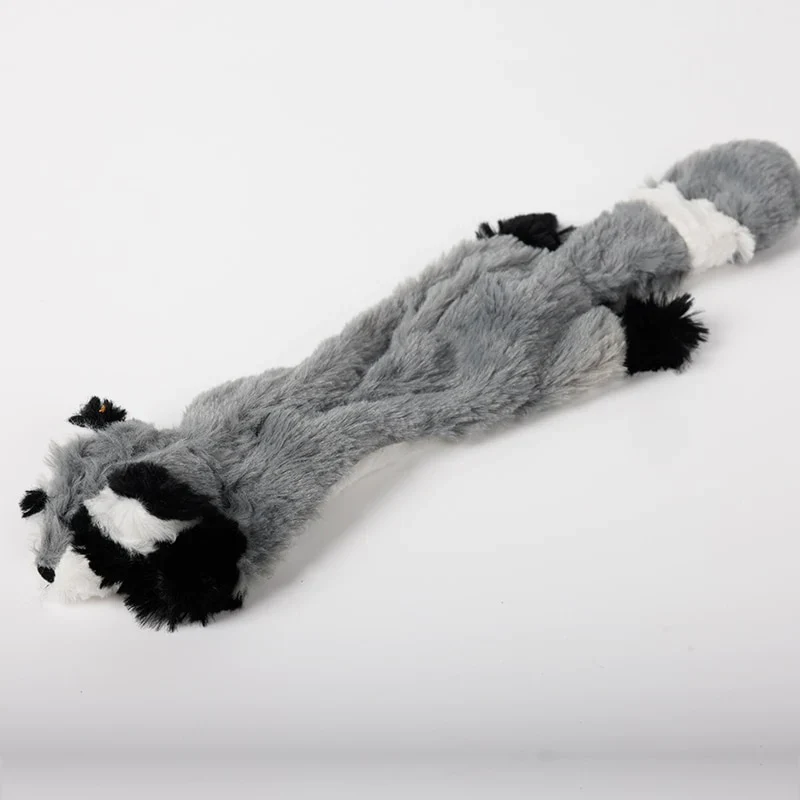 HULIANFU New Cute Plush Toys Squeak Pet Wolf Rabbit Animal Plush Toy Dog Chew Squeaky Whistling Involved Squirrel Dog Toys - Deanwangkt