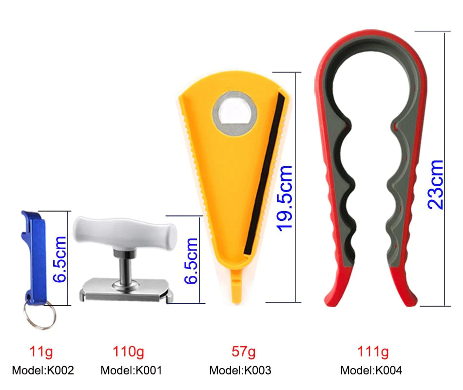 HULIANFU Kitchen Accessories Jar  Opener Beer Bottle  Can Gap Lids Off Easily Adjustable Size Stainless Steel Aluminium Alloy - Deanwangkt
