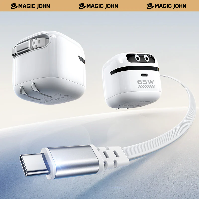 MAGIC JOHN Robot Retractable Fast Charging Charger