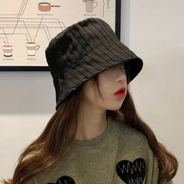 Hulianfu Bucket Hats Women Solid Simple Basic All-match Casual New Design Korean Fashion Sun Protection Streatwear Harajuku College Cozy - Deanwangkt