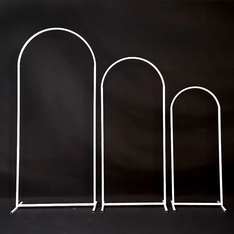 HULIANFU Wedding Arch Wrought Iron Flower Frame Stand Balloon Stand Wedding Arrangement Backdrop Props Stage Decoration Balloon Bow Kit - Deanwangkt