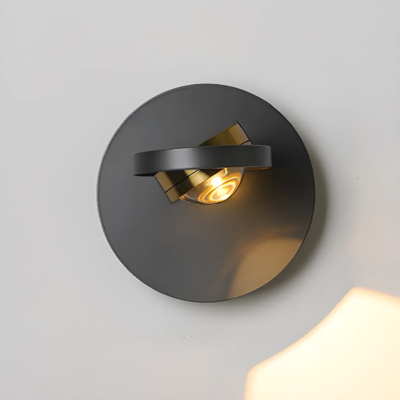 Sleek Adjustable Metal LED Wall Sconce with Acrylic Shade