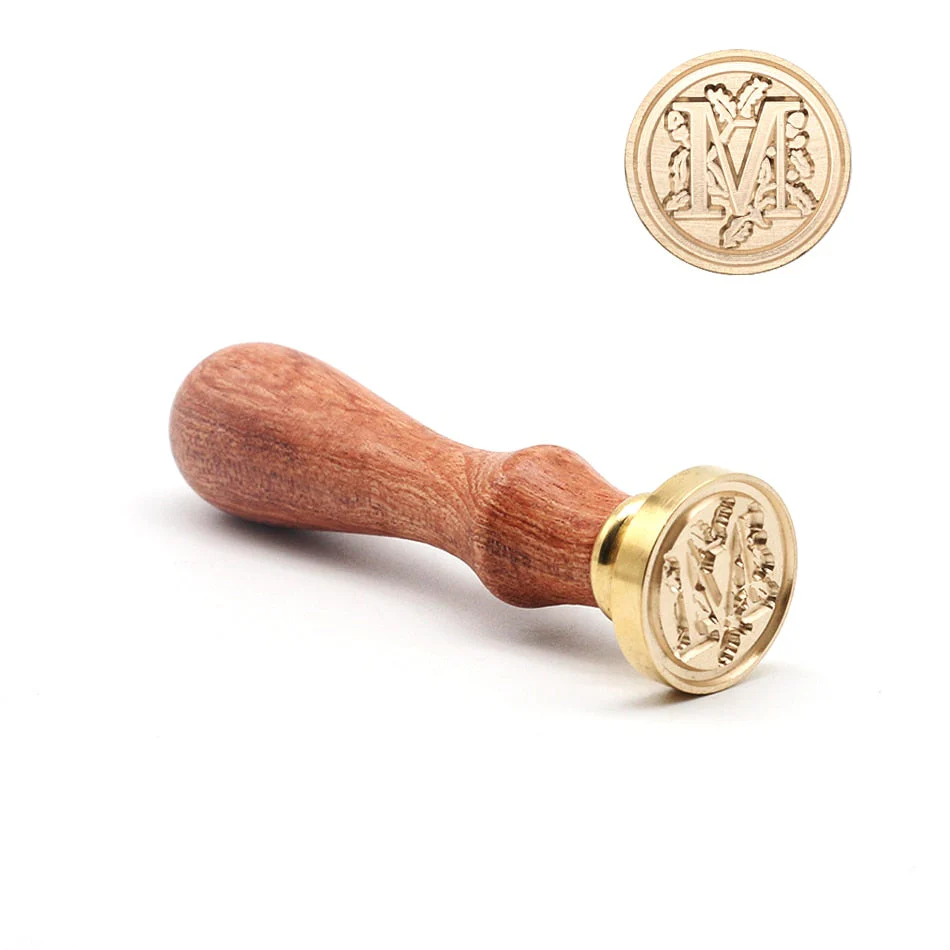 HULIANFU Retro Wood Stamp Classic 26 Letter A-z Alphabet Initial Sealing Wax Seal Stamp Ancient Seal Post Decorative Antique Stamp Gifts - Deanwangkt
