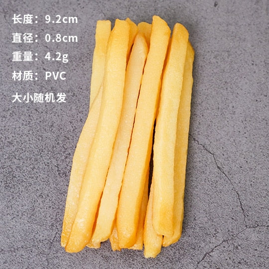 HULIANFU Simulation Fried Chicken Model Food Photo Prop Artificial Hamburger Fake French Fries Cake Funny Toys Fast Food Shop Display Dec - Deanwangkt