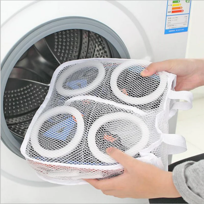 HULIANFU Washing Machine Shoes Bag Travel Clothes Storage Bag Portable Laundry Bags Underwear Sock Bra Protective Net Mesh Cleaning Tools - Deanwangkt