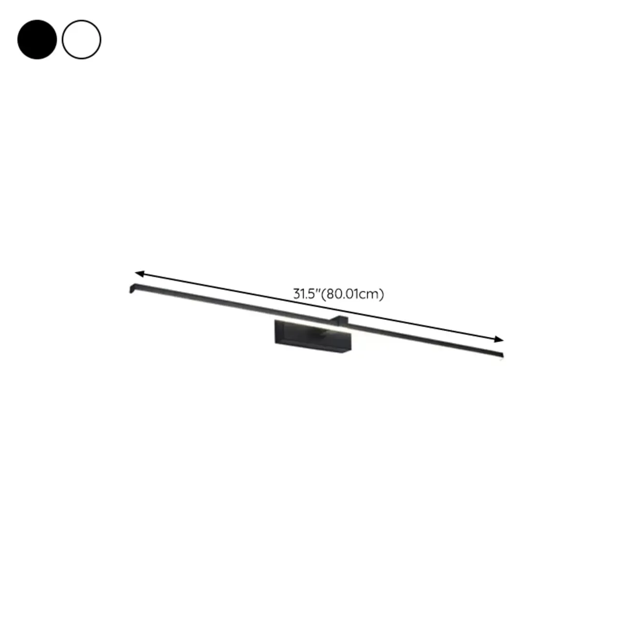 Modern Linear Bathroom Vanity Light with Dimmable Design