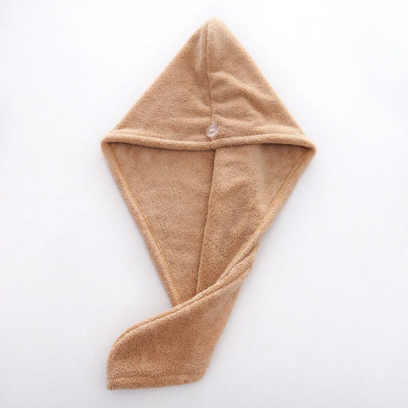 HULIANFU Magic Microfiberrapid drying hair towel towels bathroom Bath Wrap Hat Quick Cap Turban Dry toallas - Deanwangkt