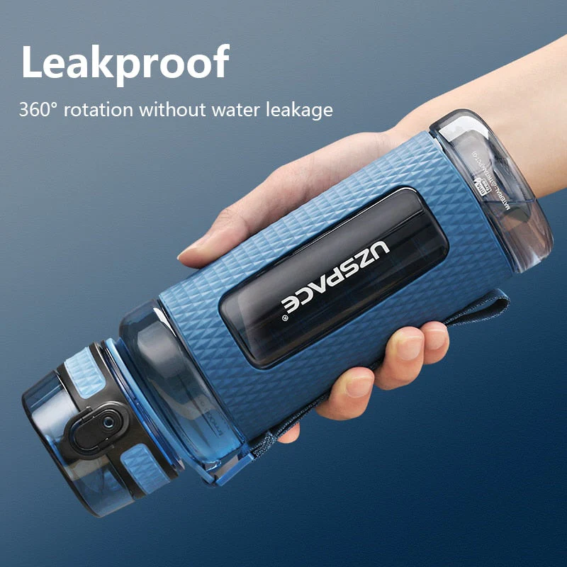 HULIANFU UZSPACE Sports Water Bottles Gym Leak-proof Drop-proof Portable Shaker Outdoor Travel Kettle Plastic Drink Water Bottle BPA Free - Deanwangkt