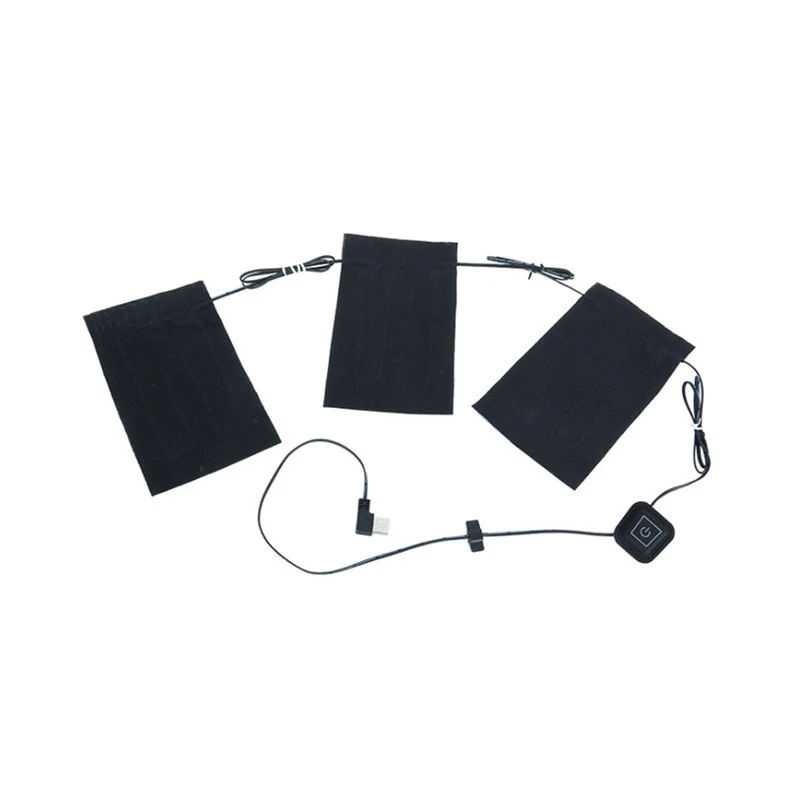 HULIANFU USB Charged Electric Heating Sheet Heating Pad With 3 Gear Adjustable Temperature For Vest Jacket Outdoor Accessories - Deanwangkt