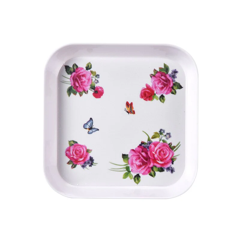 HULIANFU Snack Platter Snack Dish Small Bone Dish Spit Bone Dish Melamine Plate Small Plate Household Bone Bone Small Dish Cake Plate - Deanwangkt