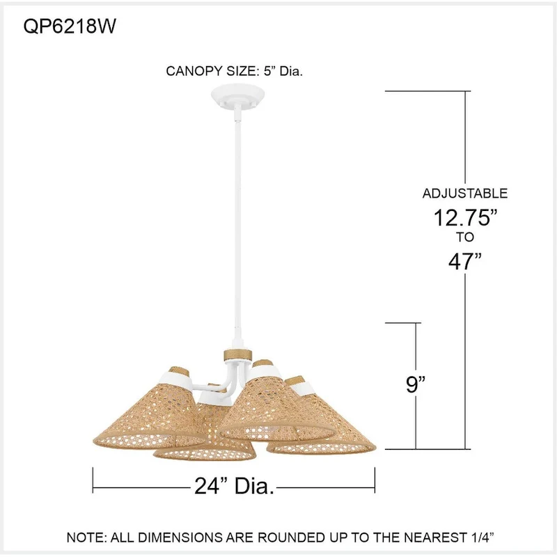 Graft 4-Light Matte White Pendant Light