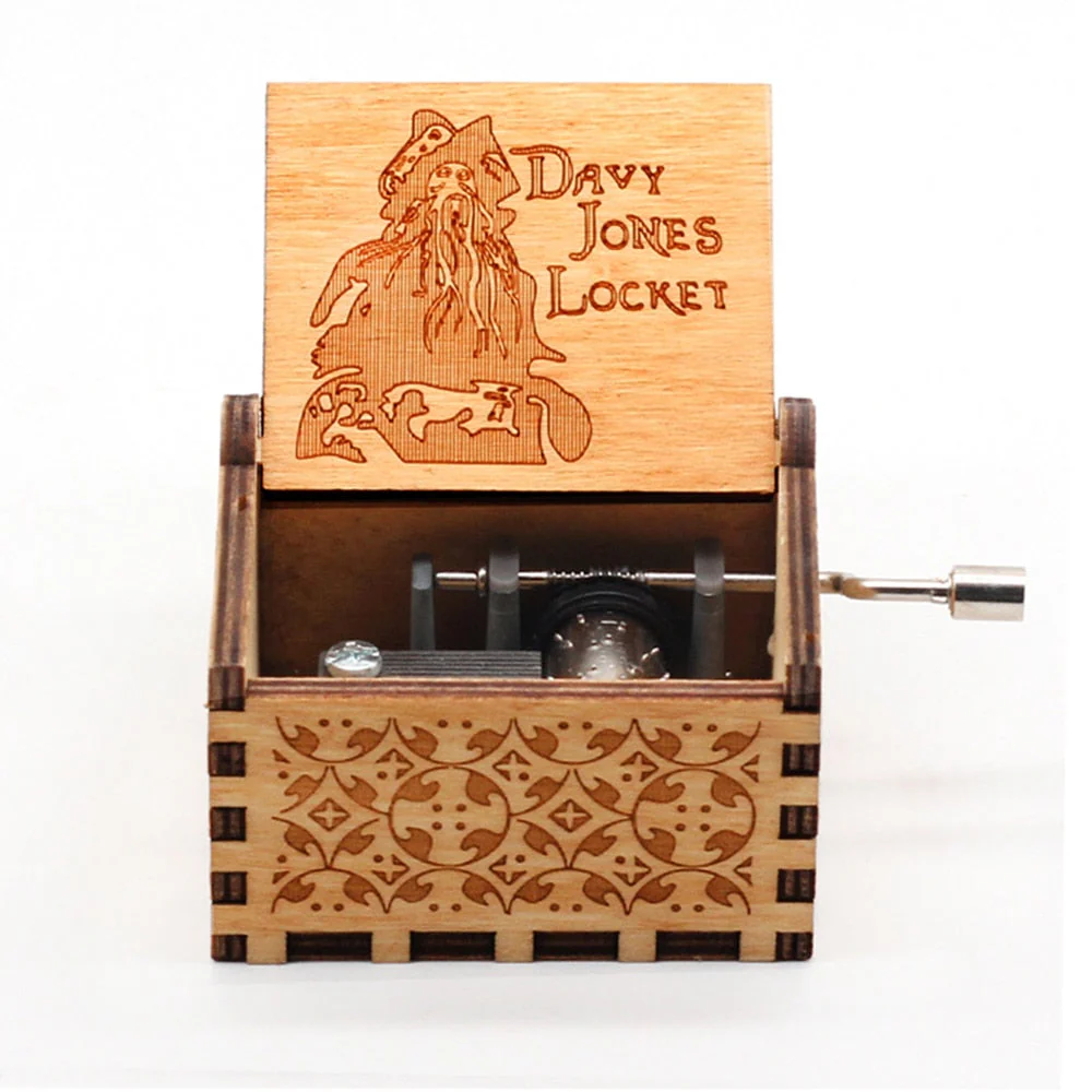 HULIANFU  Wooden Hand Crank Music Box Magic School Game Jurassic Park Godfather Children  Holiday Gift Christmas New Year Gift - Deanwangkt
