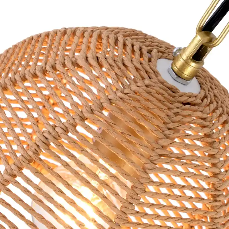 Maxax 1 - Light Single Globe Pendant with Paper Accents - N/A