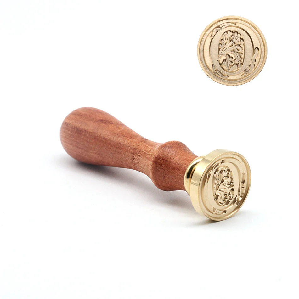 HULIANFU Retro Wood Stamp Classic 26 Letter A-z Alphabet Initial Sealing Wax Seal Stamp Ancient Seal Post Decorative Antique Stamp Gifts - Deanwangkt
