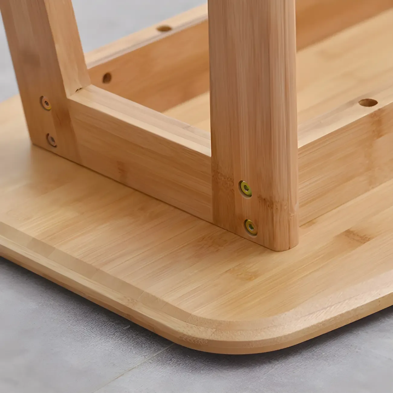 Modern Home Natural Bamboo Trestle Bar Table