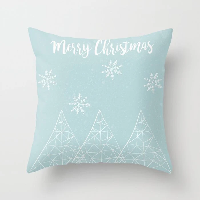 HULIANFU Super Hot Hipster Light Blue Green Mint Cushion Cases Modern Geometry Print Boho Decorative Pillowcase Sofa Couch Throw Pillows - Deanwangkt