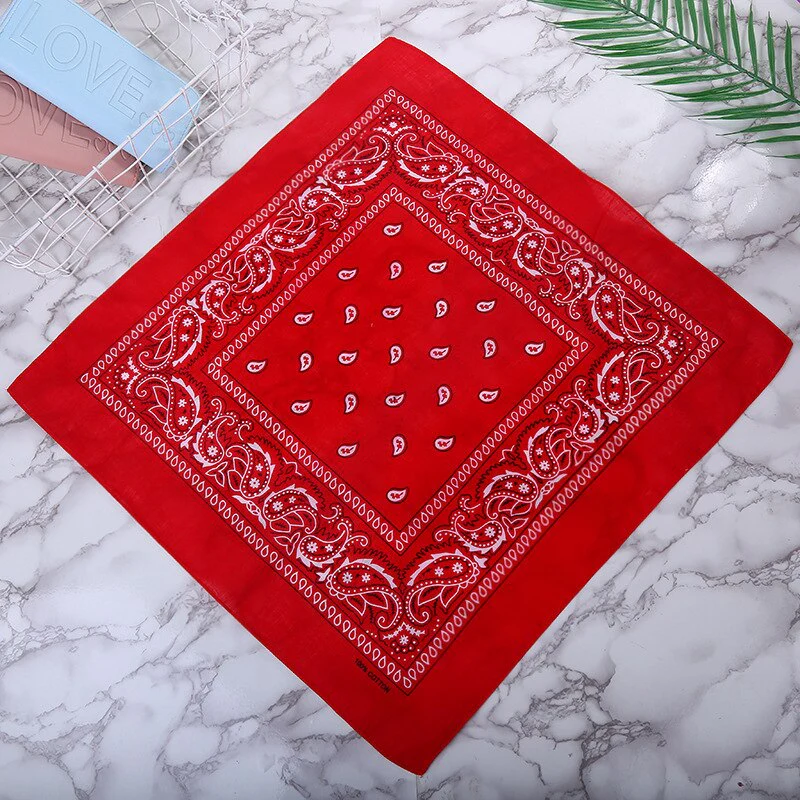 HULIANFU Tie Dye Bandana Cotton Paisley Bandanas Headbands Cowboy Handkerchiefs for Men and Women Colorful Hip-Hop Cycling Outdoor - Deanwangkt