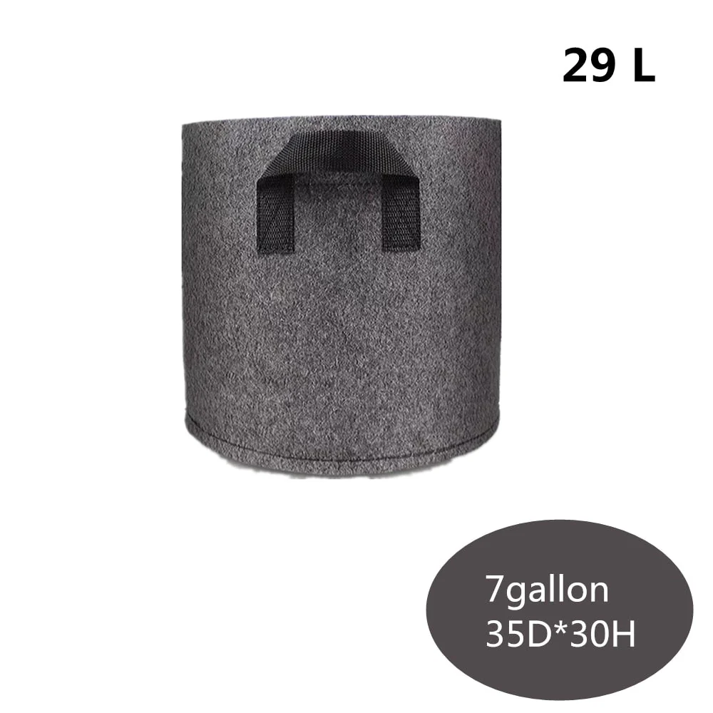HULIANFU Planting Bag Black/Grey Potato Fabric Vegetable Seedling  growing pot garden tools 1-15 Gallon Eco-Friendly Grow bag - Deanwangkt