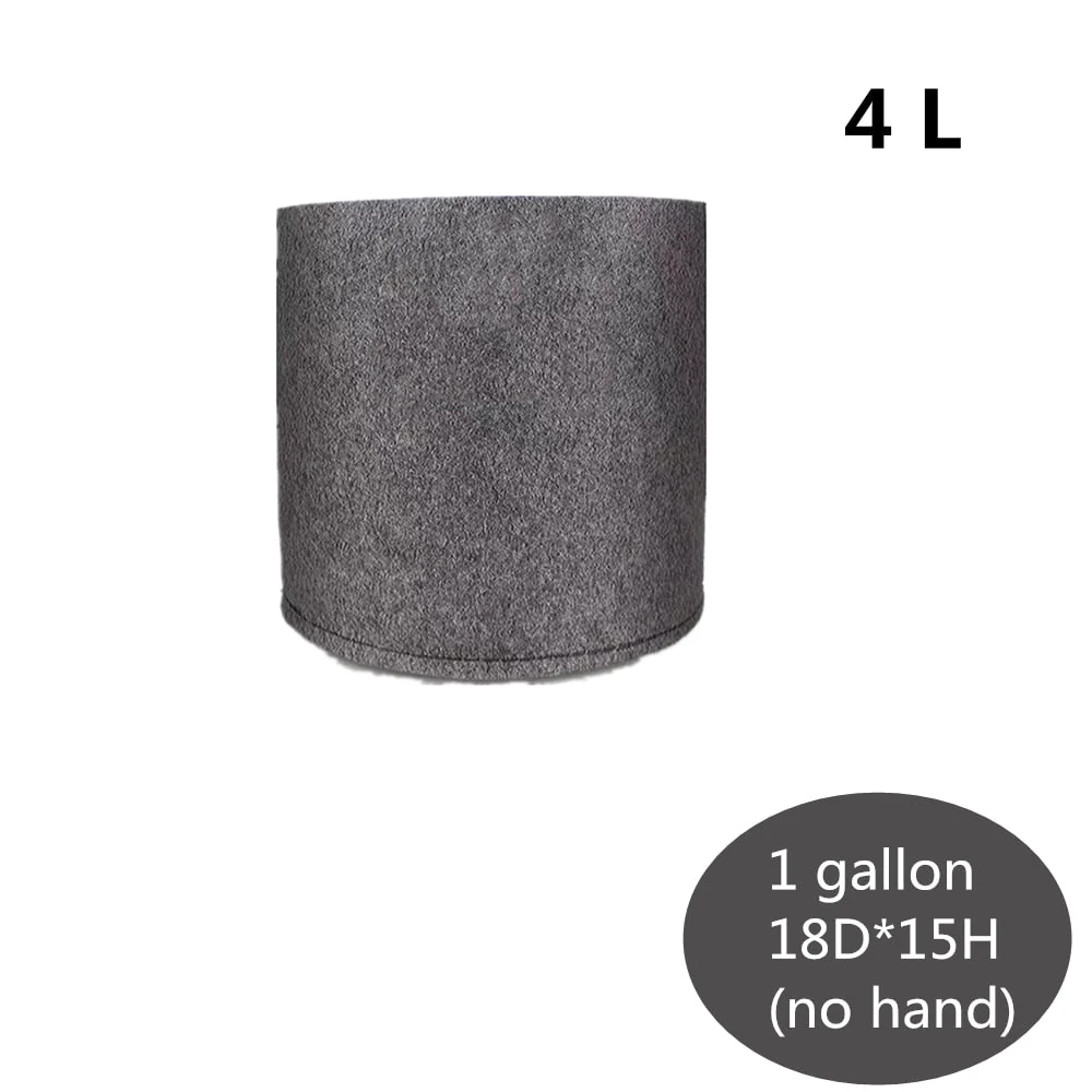 HULIANFU Planting Bag Black/Grey Potato Fabric Vegetable Seedling  growing pot garden tools 1-15 Gallon Eco-Friendly Grow bag - Deanwangkt