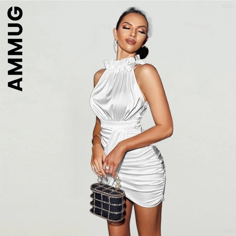 hulianfu Women Fashion Dress sleeveless sexy mini dresses Style Harajuku Dresses Stylish Soft Sexy Dress Vestidos Women Clothing - Deanwangkt