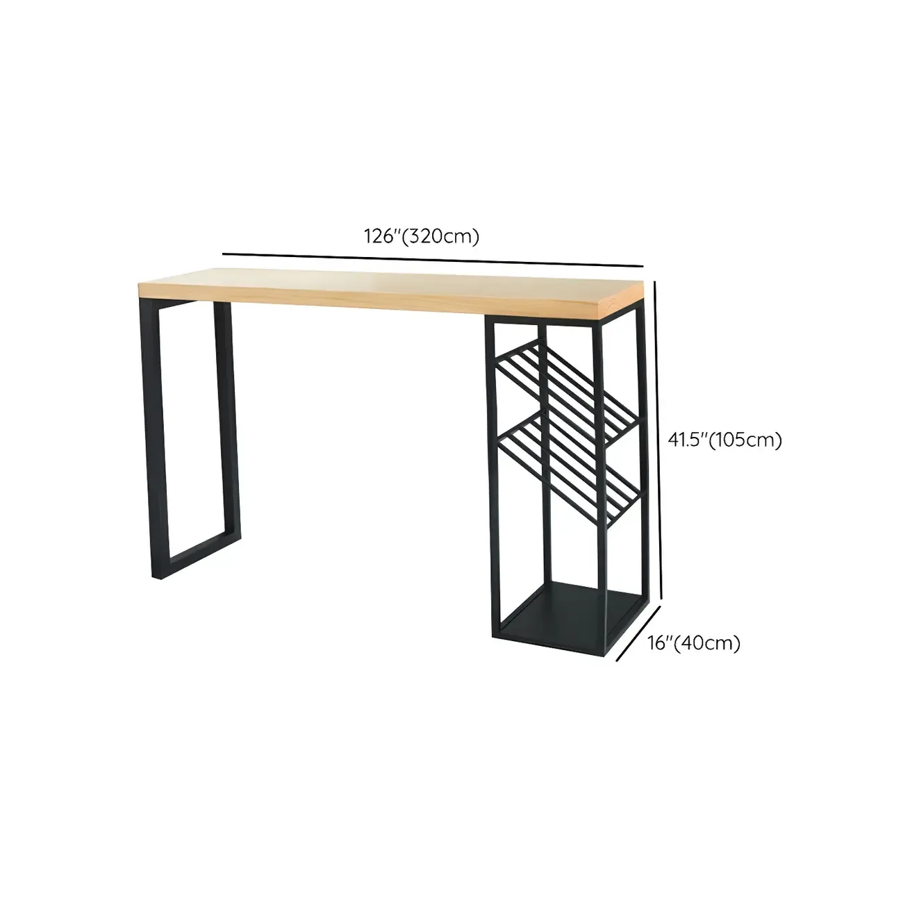 Modern Natural Pine Wood Wine Rack Bar Tables