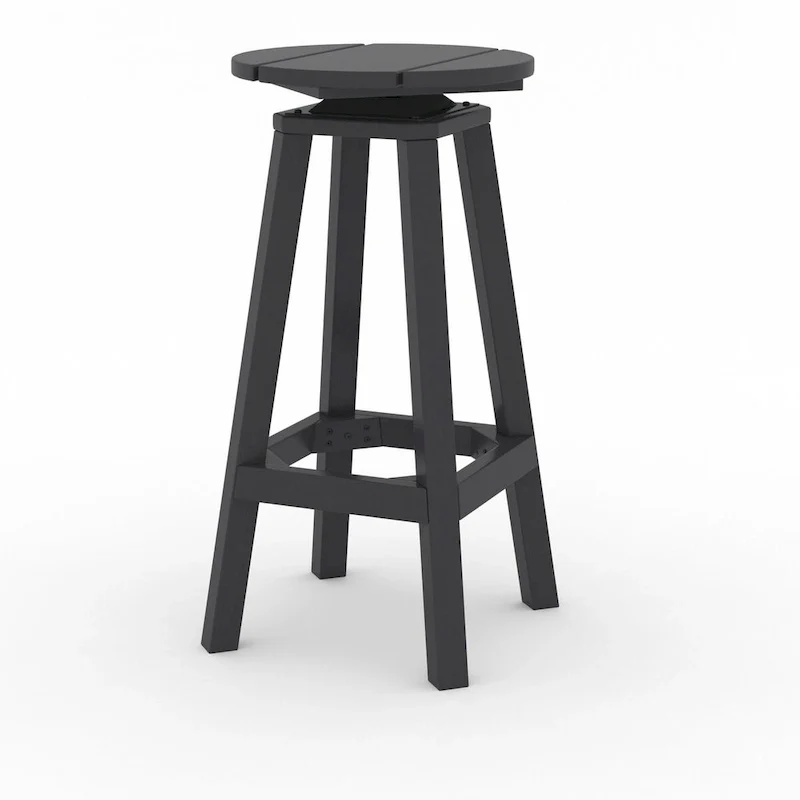 LuXeo Mason Round Swivel Bar Stool (Set of 2) - Set of 2