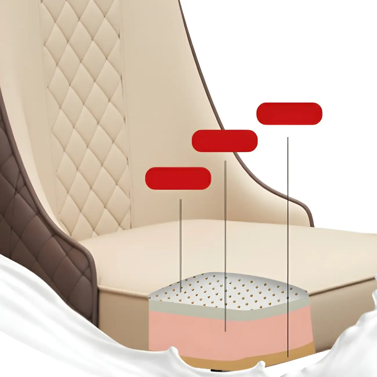 Modern Leather Full Back Upholstered Dining Chair