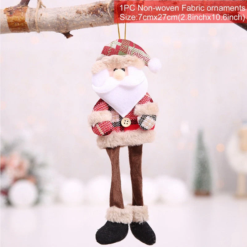 HULIANFU Santa Claus Christmas Doll Merry Christmas Decorations for Home Elk Christmas Ornaments Xmas Tree Decor  Navidad Natal Gifts - Deanwangkt