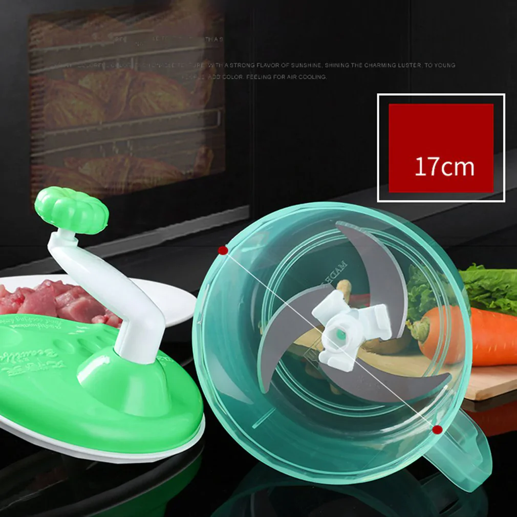 HULIANFU NEW Powerful Manual Meat Grinder Hand-power Food Chopper Mincer Mixer Blender to Chop Meat Fruit Vegetable Nuts Herbs - Deanwangkt